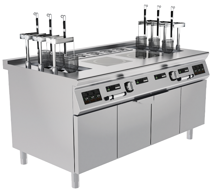 Induction Pasta Station | Commercial induction cooker | induction cooker |  Modular kitchen systems | Tilting braising pan